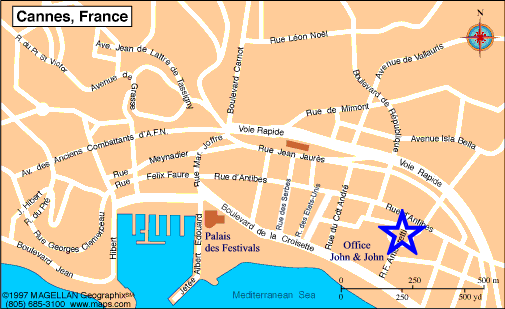 Plan Cannes, John and John Immobilier, Réf 711